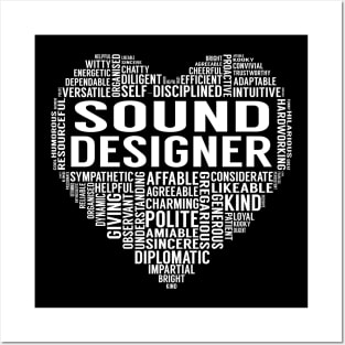 Sound Designer Heart Posters and Art